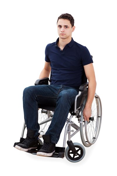 Man in a wheelchair